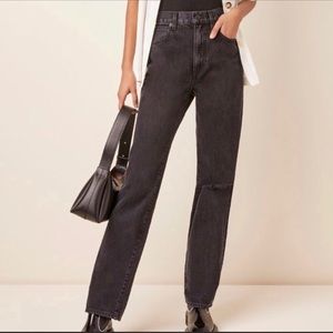 SLVRLAKE London Straight Leg, High-Rise Jean